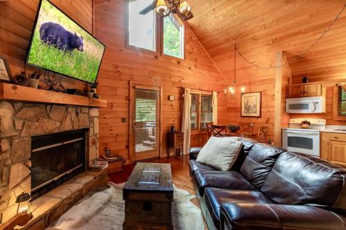 Nice View Fireplace, Hot Tub, Porch Bed, Private photo 16