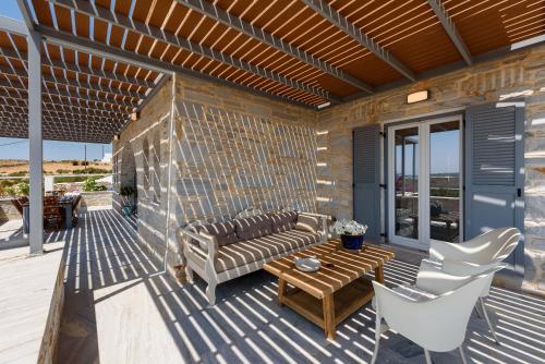 Posezení v ubytování Aegean Seashell Villa