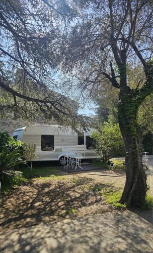 Caravane en hébergement fixe