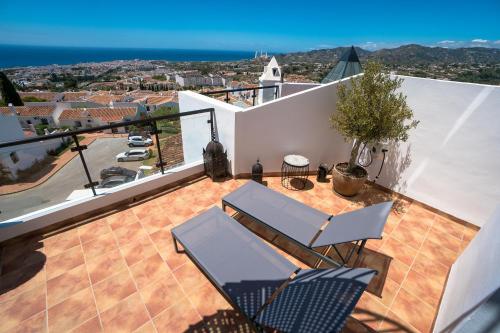 Balkoni atau teres di Apartamentos & SPA Torres de San Juan