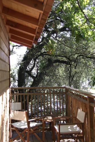 Balkoni atau teres di Lodging Le Lac