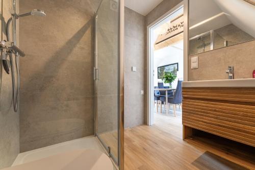 Koupelna v ubytování Apartament Skibówki View