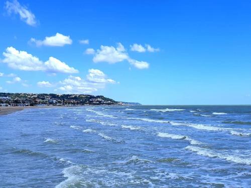 a view of the ocean from the beach at Carmen House in Grottammare
