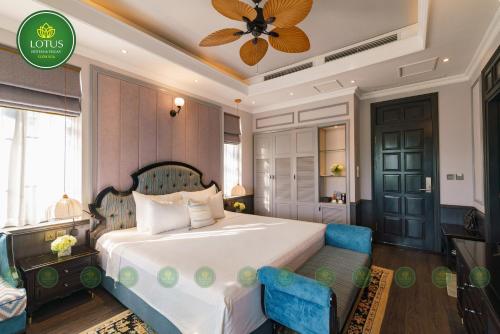 Katil atau katil-katil dalam bilik di Lotus Hotel Vuon Vua Phu Tho