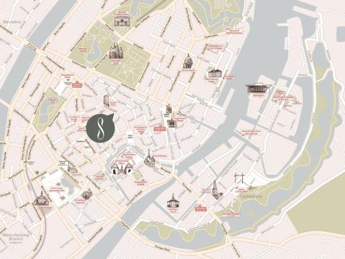 Plano de Sanders Leaves - Precious Two-Bedroom Penthouse In Downtown Copenhagen