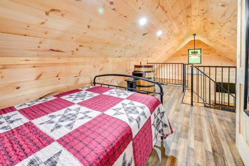 Katil atau katil-katil dalam bilik di 5 Mi to Mammoth Cave Peaceful Retreat with Fire Pit