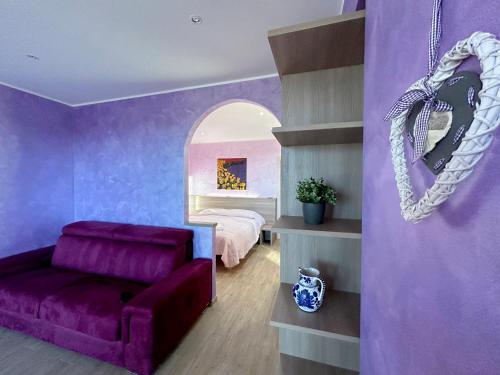 Posezení v ubytování B&B La fontana nelle Langhe
