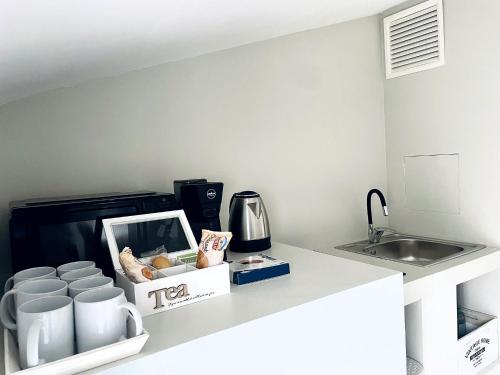 Kuchyň nebo kuchyňský kout v ubytování Nautilus B&B
