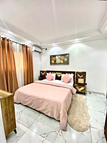 Katil atau katil-katil dalam bilik di Appartement Chic & Cosy