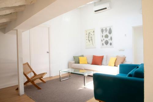 Posezení v ubytování ÁTICO CENTRO HISTÓRICO MADRID