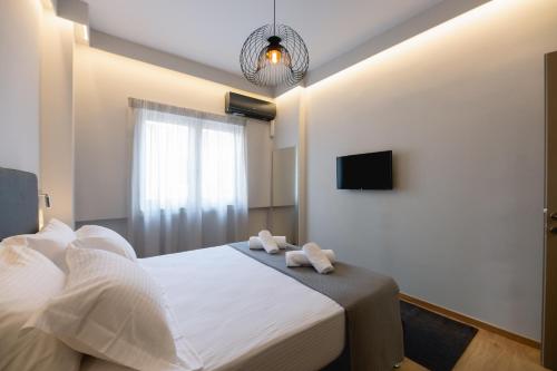 Modern suite 34にあるベッド
