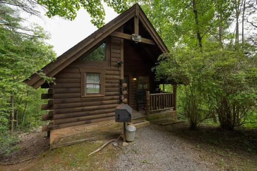 Private Studio Log Cabin! Mountain View, Hot Tub, Fireplace, Honeymoon! photo 30