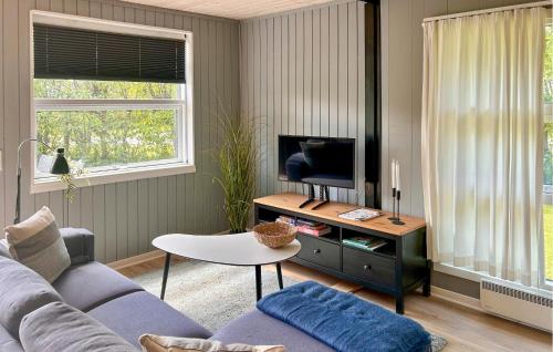 Μια τηλεόραση ή/και κέντρο ψυχαγωγίας στο 2 Bedroom Awesome Home In Sydals