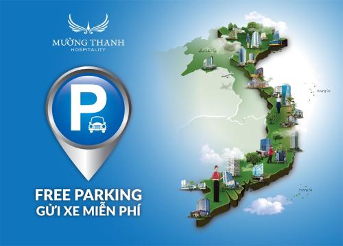 a rendering of a map with a parking sign at Muong Thanh Luxury Buon Ma Thuot Hotel in Buon Ma Thuot
