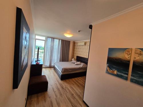 Ένα ή περισσότερα κρεβάτια σε δωμάτιο στο Sea View Luxury Penthouse