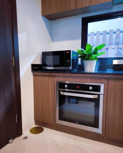 Dapur atau dapur kecil di Studio Sukumvit 29