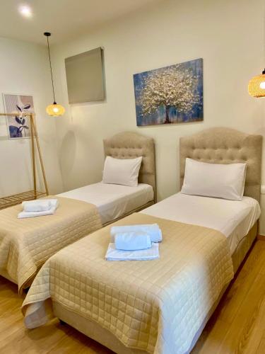 Ένα ή περισσότερα κρεβάτια σε δωμάτιο στο Stone Luxury Suite