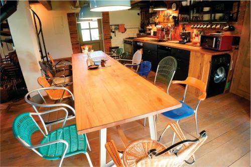 Kuchyň nebo kuchyňský kout v ubytování Apartment Tlaka