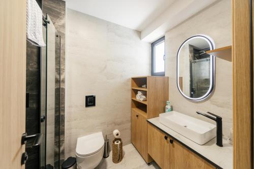 Koupelna v ubytování Harizma apartmani - Astera