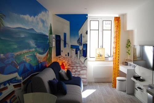 Studio cosy au style méditérannéen