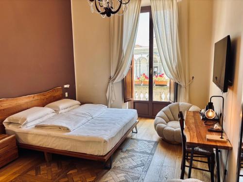 Postel nebo postele na pokoji v ubytování Hotel Le Due Fontane