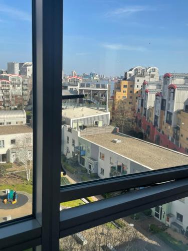 a view of a city from a window at En-suite room LGBTQ friendly in London