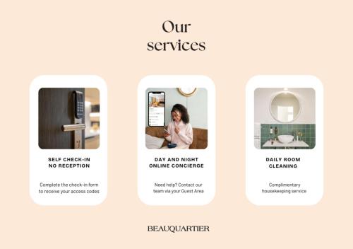 a diagram of our services for a home refrigerator at Beauquartier - Marais Vertus in Paris