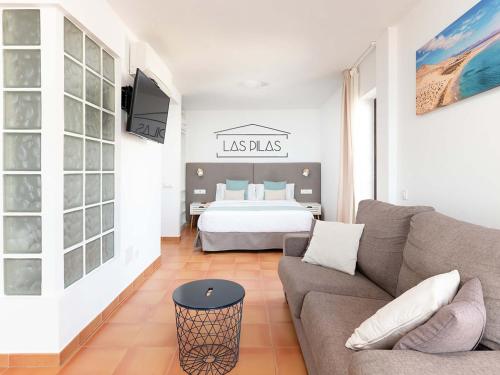 Μια τηλεόραση ή/και κέντρο ψυχαγωγίας στο Apartamentos La Cebada