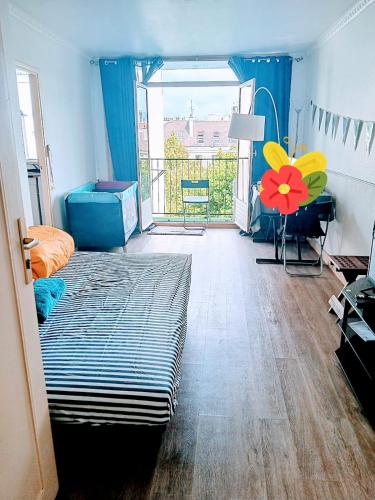 Ένα ή περισσότερα κρεβάτια σε δωμάτιο στο 3 chambre - La Chapelle