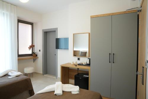 Postel nebo postele na pokoji v ubytování Naturalis Pamukkale Otel