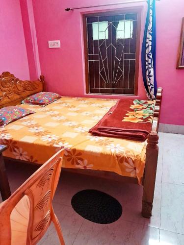Postel nebo postele na pokoji v ubytování Maa Laxmi Home Stay - Jharkhali Sundarban
