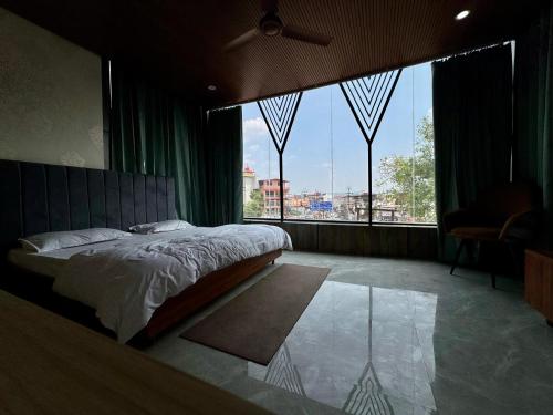 Кровать или кровати в номере Virasat Home Stay