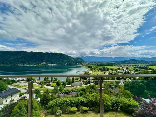 a view of a river with a bridge at Jaeger Guesthouse in Annenheim