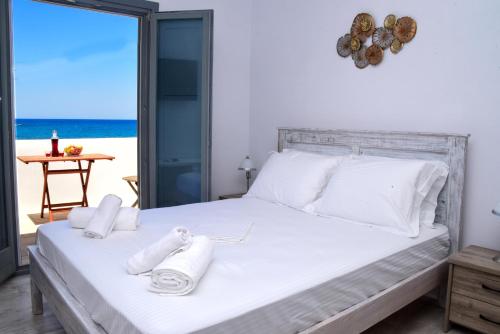 Naxos town Sea and Sunset View Beach front studio