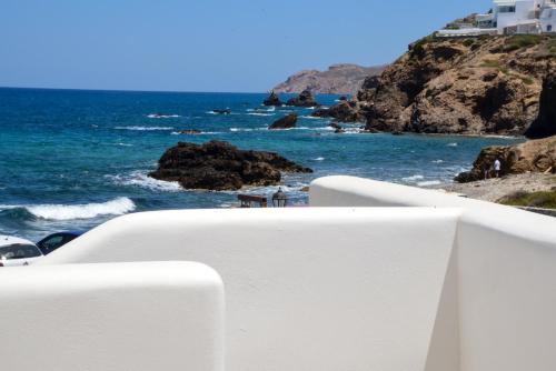 Naxos town Sea and Sunset View Beach front studio