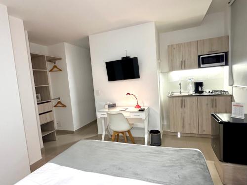 Η κουζίνα ή μικρή κουζίνα στο On Apartasuites