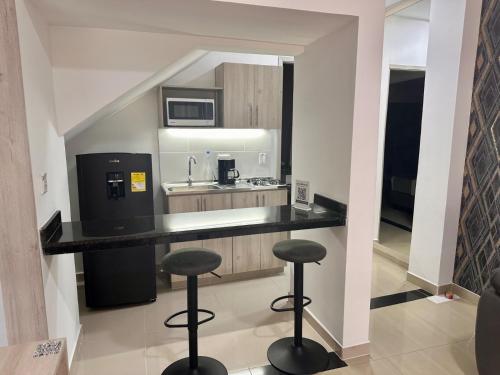 Η κουζίνα ή μικρή κουζίνα στο On Apartasuites