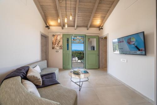 Μια τηλεόραση ή/και κέντρο ψυχαγωγίας στο Gardenia apartments