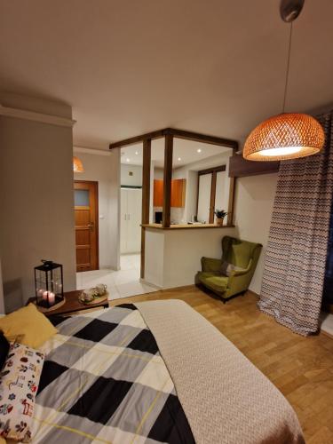 Posteľ alebo postele v izbe v ubytovaní City Center Studio Apartments