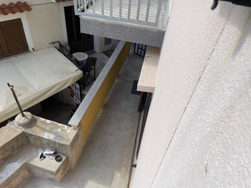 an overhead view of a bed on a balcony at VALI in Baška