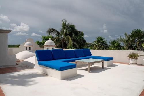 6BR Exclusive Beachfront Villa with Pool in Tulumにあるシーティングエリア