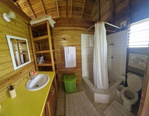 Koupelna v ubytování Negril Humble Cabin