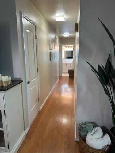 a hallway of a home with a hallway at Comfort and Cozy in Fairbanks !! in Fairbanks