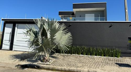 Bygningen som feriehuset ligger i