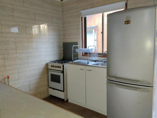 Nhà bếp/bếp nhỏ tại cabañas walls 2