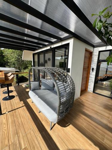 Posezení v ubytování Nest Chalet Monteverde