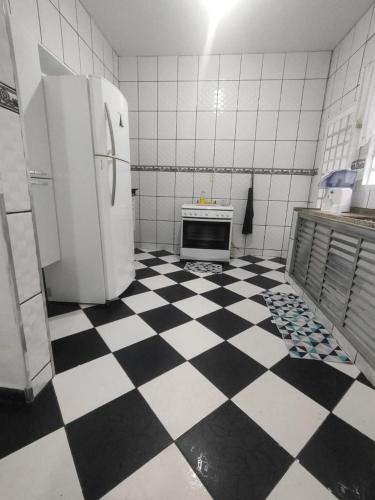 Dapur atau dapur kecil di Hospedagem Pérolas de J e s u s
