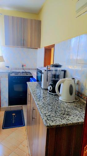 Eldhús eða eldhúskrókur á Joy apartment