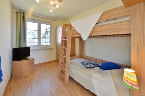 Postel nebo postele na pokoji v ubytování Ferienwohnung "Ostseebrise"