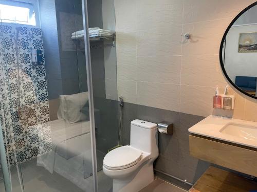 Koupelna v ubytování Shoho Hotel Nha Trang